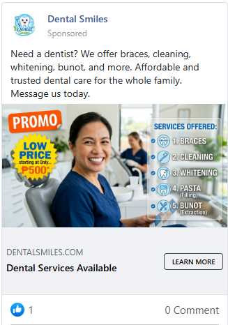 Broad Dental Flyer Before