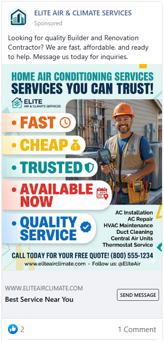 Vague Local Service Ad Before